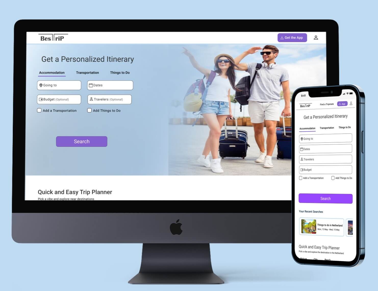 trip-planning website